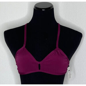 Jolyn Bikini Swim Top Vent Large Red (Cabernet) New with tags‎